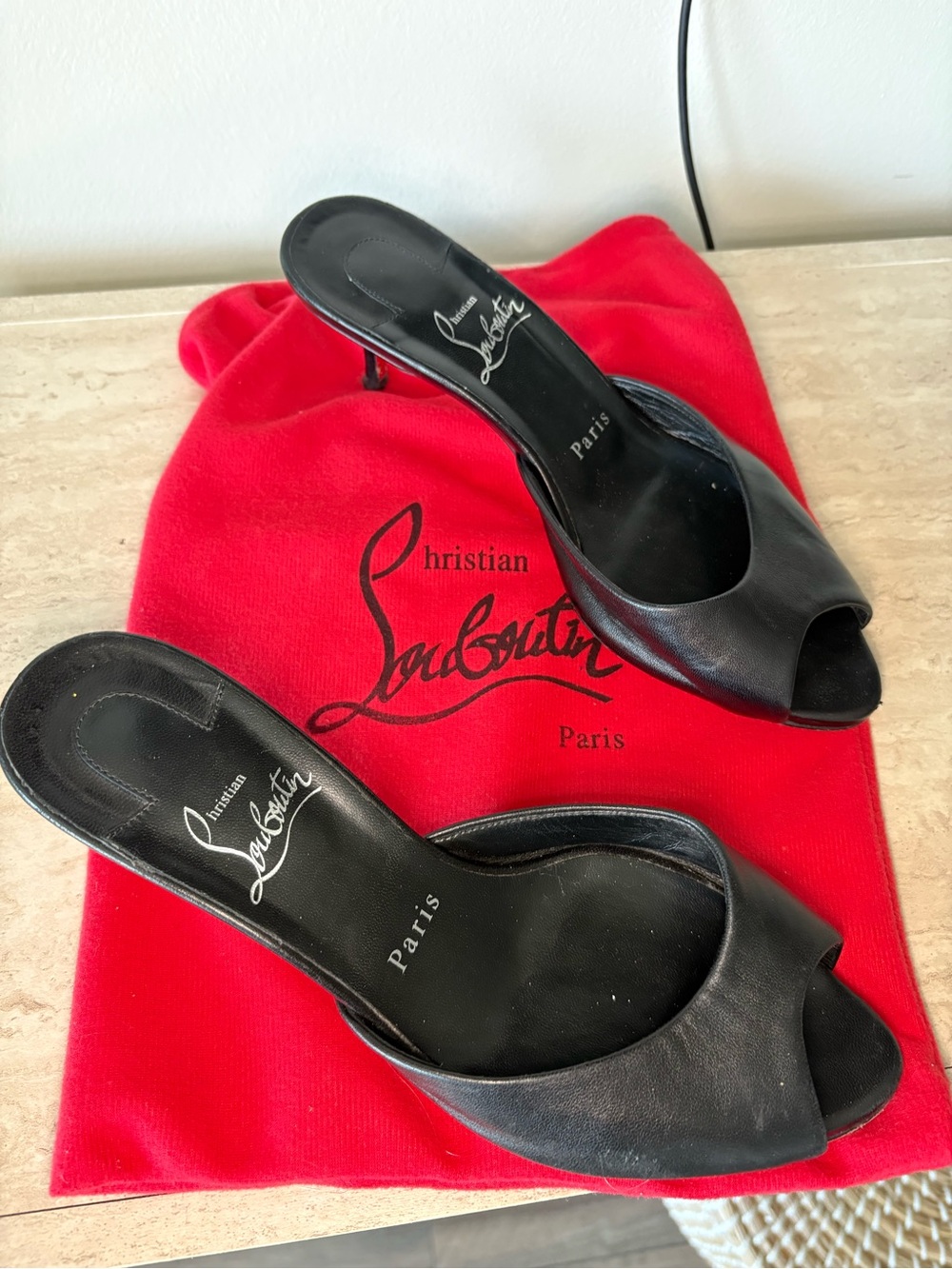 Christian Louboutin Leather Mules - Picture 5 of 5